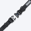 HUFT Classic Personalised (Mobile No.) Dog Collar - Coal Black - Heads Up For Tails