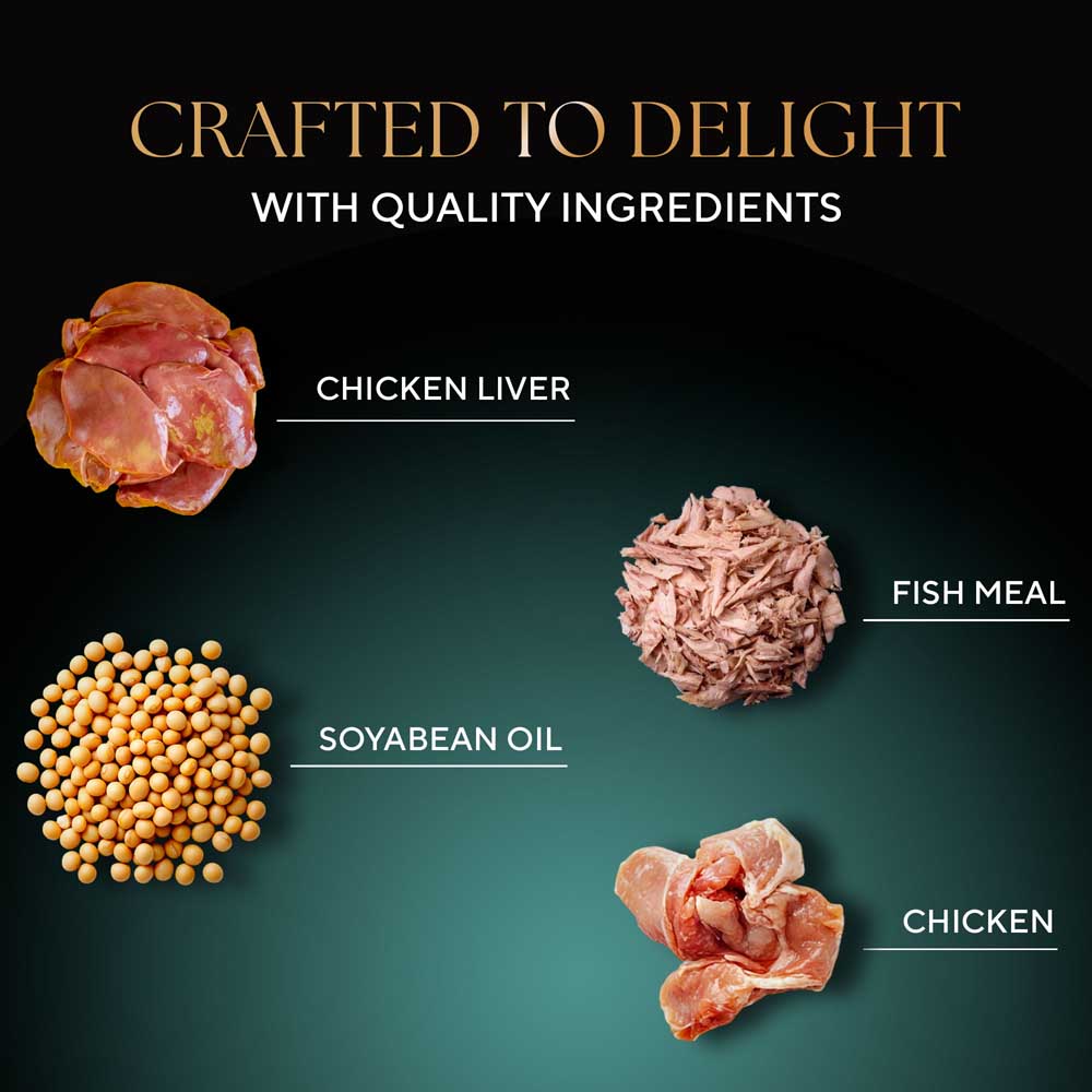 Sheba Rich Chicken Premium Loaf Adult Wet Cat Food - 70 gm Packs - Heads Up For Tails