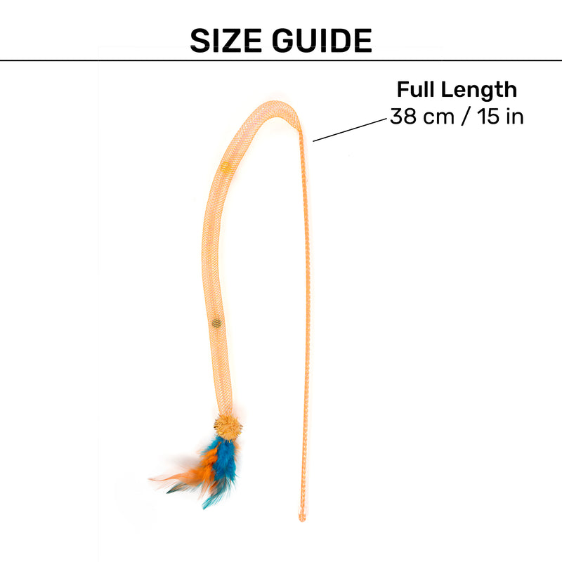 HUFT Twiggie Wand Toy For Cat - Orange