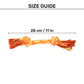 TLC Mighty Tug Rope Toy For Dog - Orange & Yellow - Heads Up For Tails