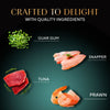 Sheba Deluxe Premium (1+ Years) Tuna and Prawns in Gravy Adult Wet Cat Food - 85 g - Pack - Heads Up For Tails