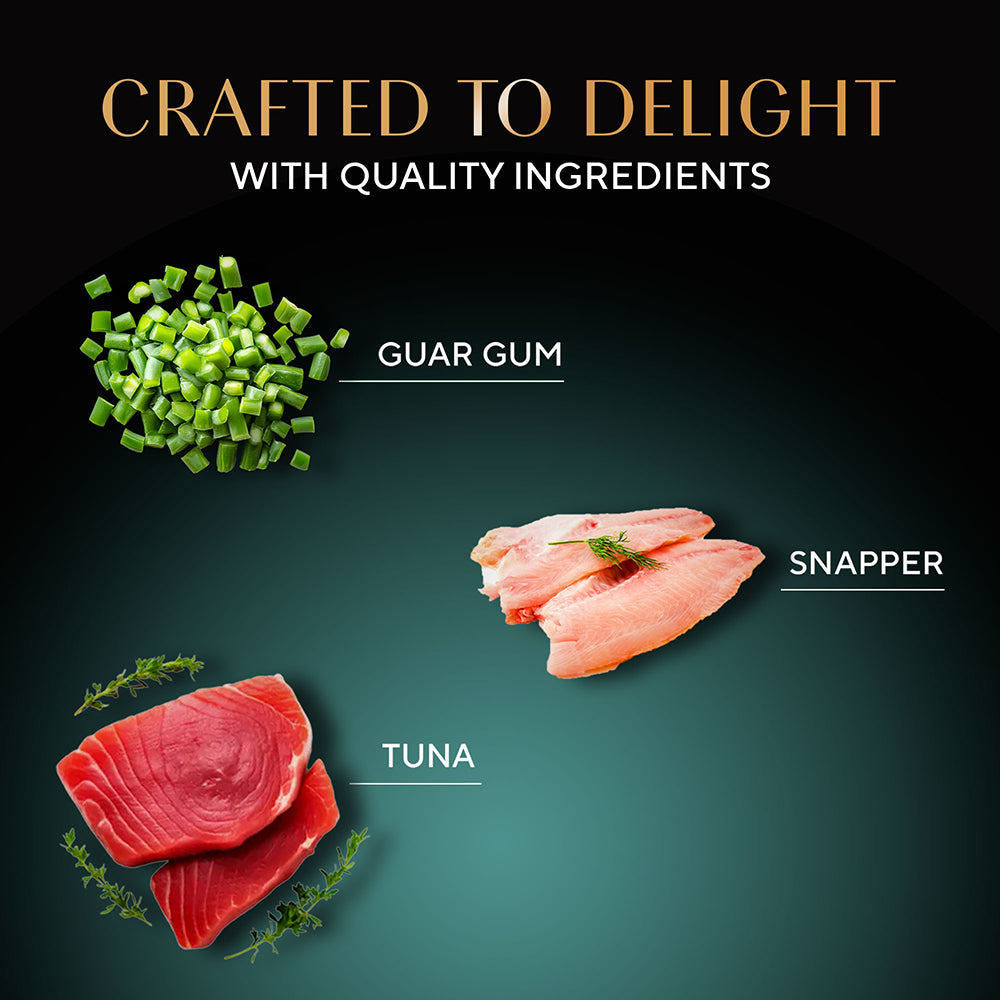 Sheba Deluxe Premium (1+ Years) Tuna and Snapper in Gravy Adult Wet Cat Food - 85 g - Pack