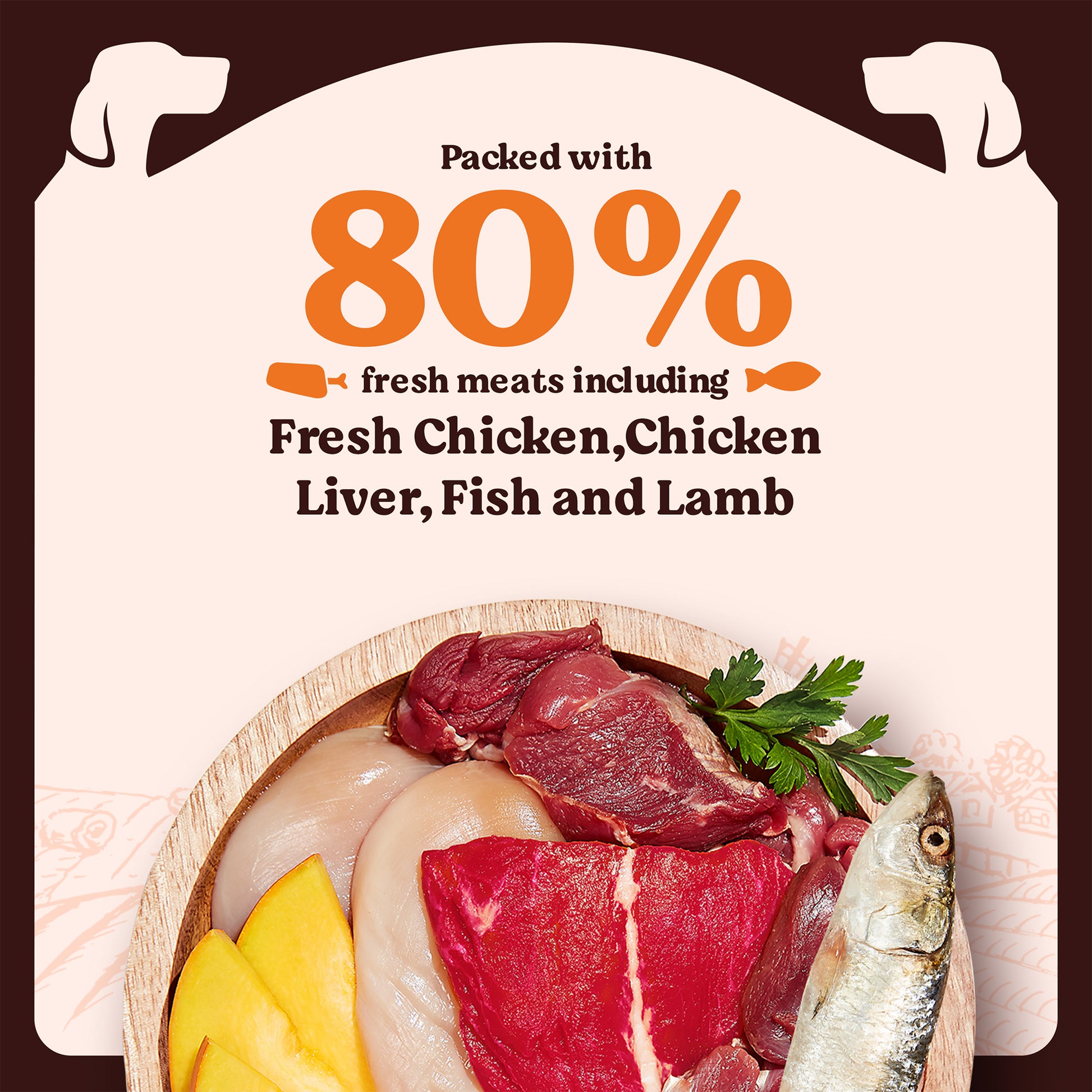 Kennel Kitchen Lamb with Pumpkin Supreme Cuts In Gravy Wet Dog Food - 100 g Packs - Heads Up For Tails
