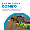 Outward Hound Mallard Fire Biterz Chew Toy For Dog - Green - Heads Up For Tails