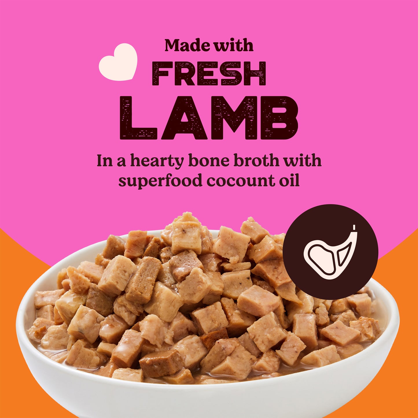 Kennel Kitchen (All Breeds & Ages) Lamb Chunks in Gravy Wet Dog Food - 80 g Packs - Heads Up For Tails