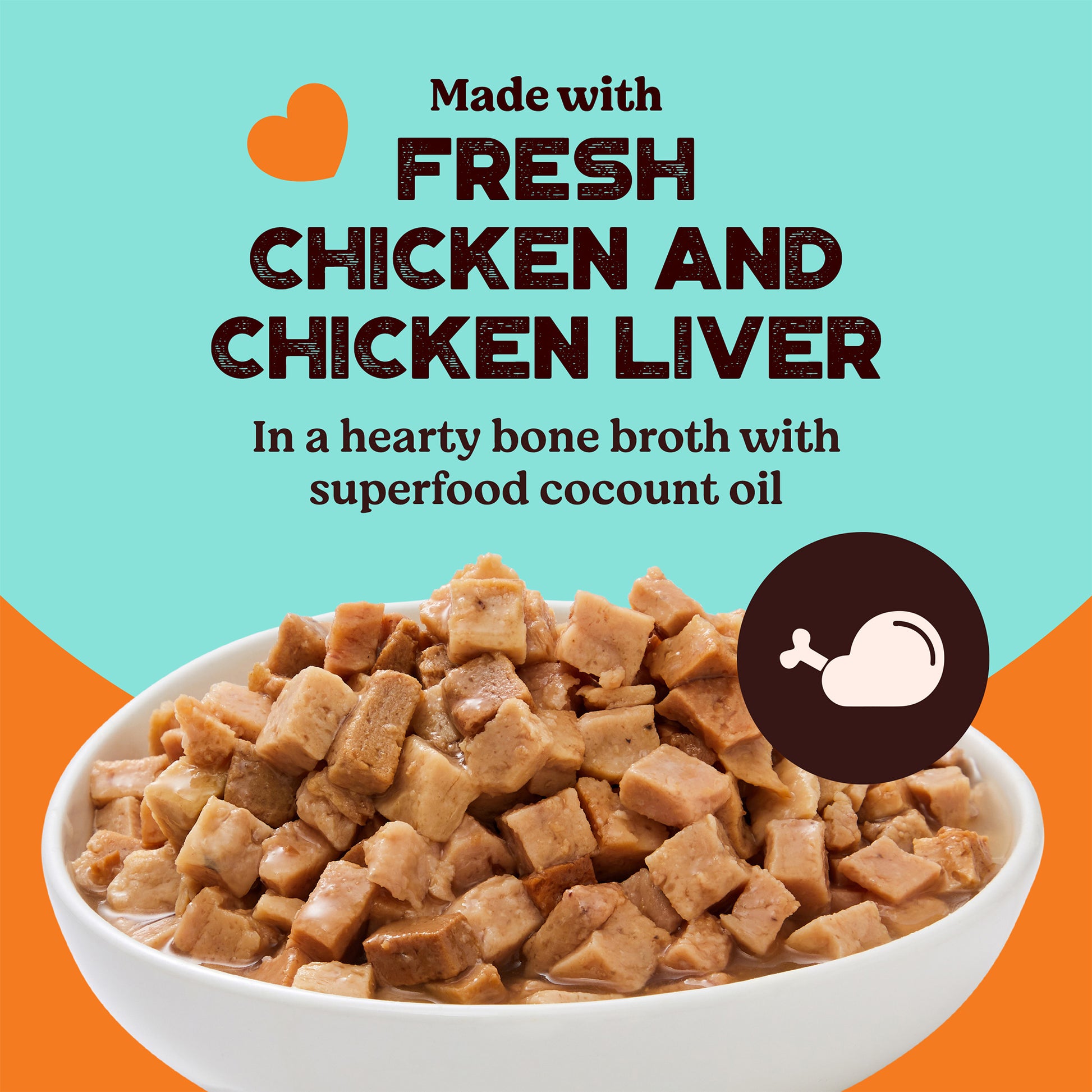 Kennel Kitchen Chicken Chunks in Gravy Wet Dog Food - 80 g packs - Heads Up For Tails