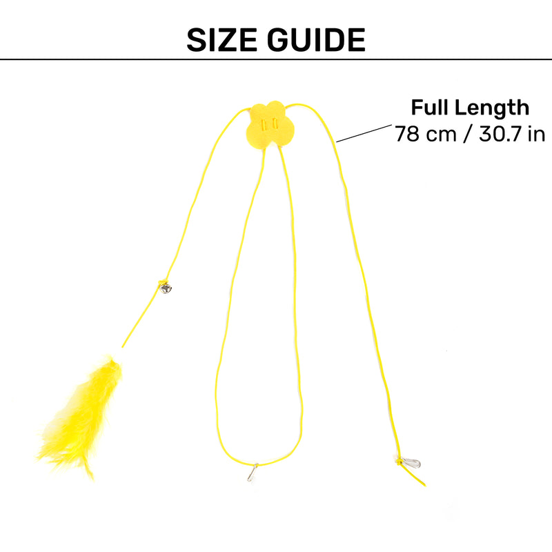 HUFT Flixxie Interactive Toy For Cat - Yellow