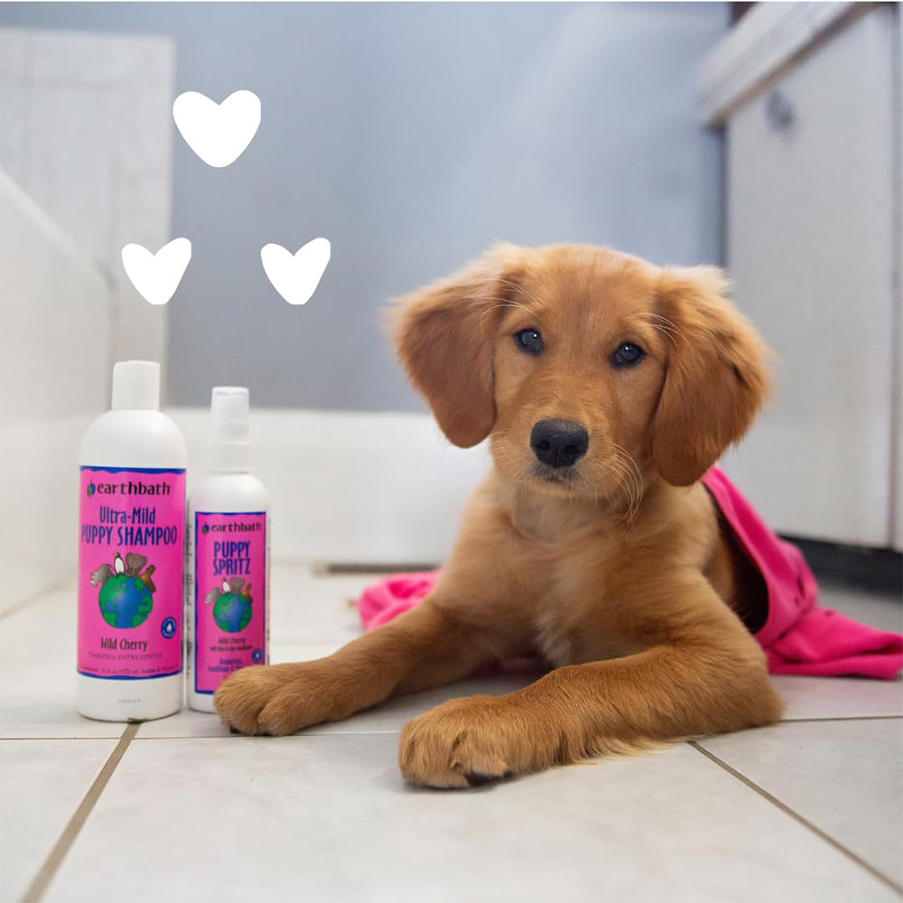 Earthbath Ultra Mild Puppy Shampoo (Wild Cherry) - 472 ml - Heads Up For Tails