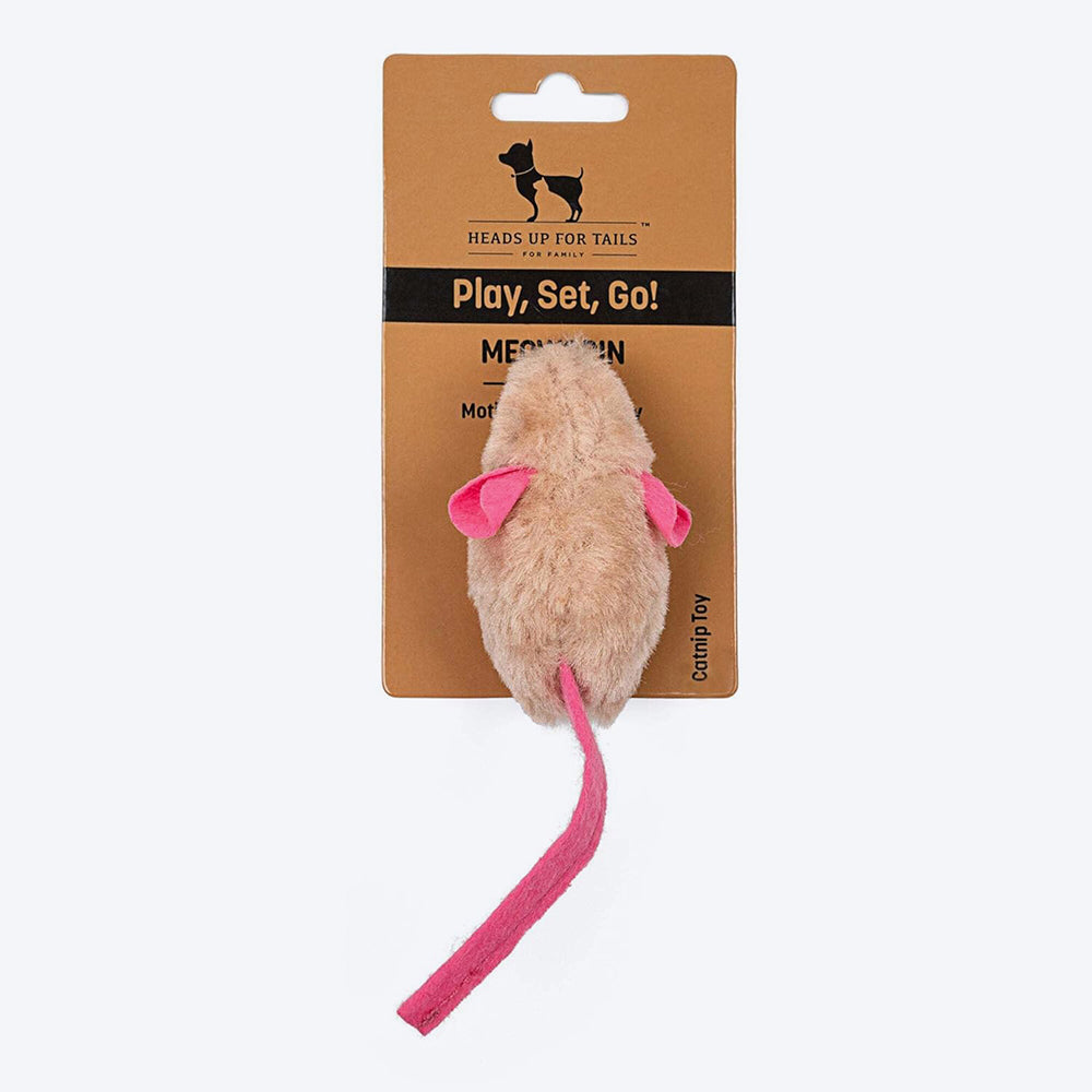 TLC Mouse Mischief Plush Toy For Cat - Brown - Heads Up For Tails