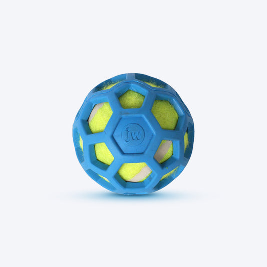 JW Pet ProTen Hol-ee Roller With Tennis Ball Dog Toy - Assorted - Heads Up For Tails