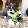 JW Pet Feather Ball With Bell Cat Toy - Green - Heads Up For Tails