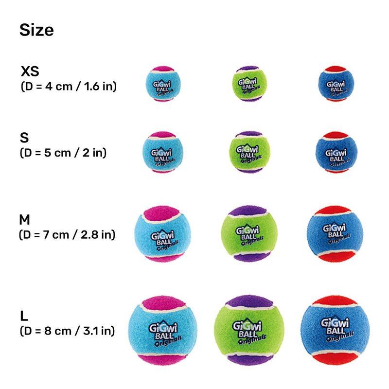 GiGwi Ball Originals For Dogs - Pack of 3 - Heads Up For Tails
