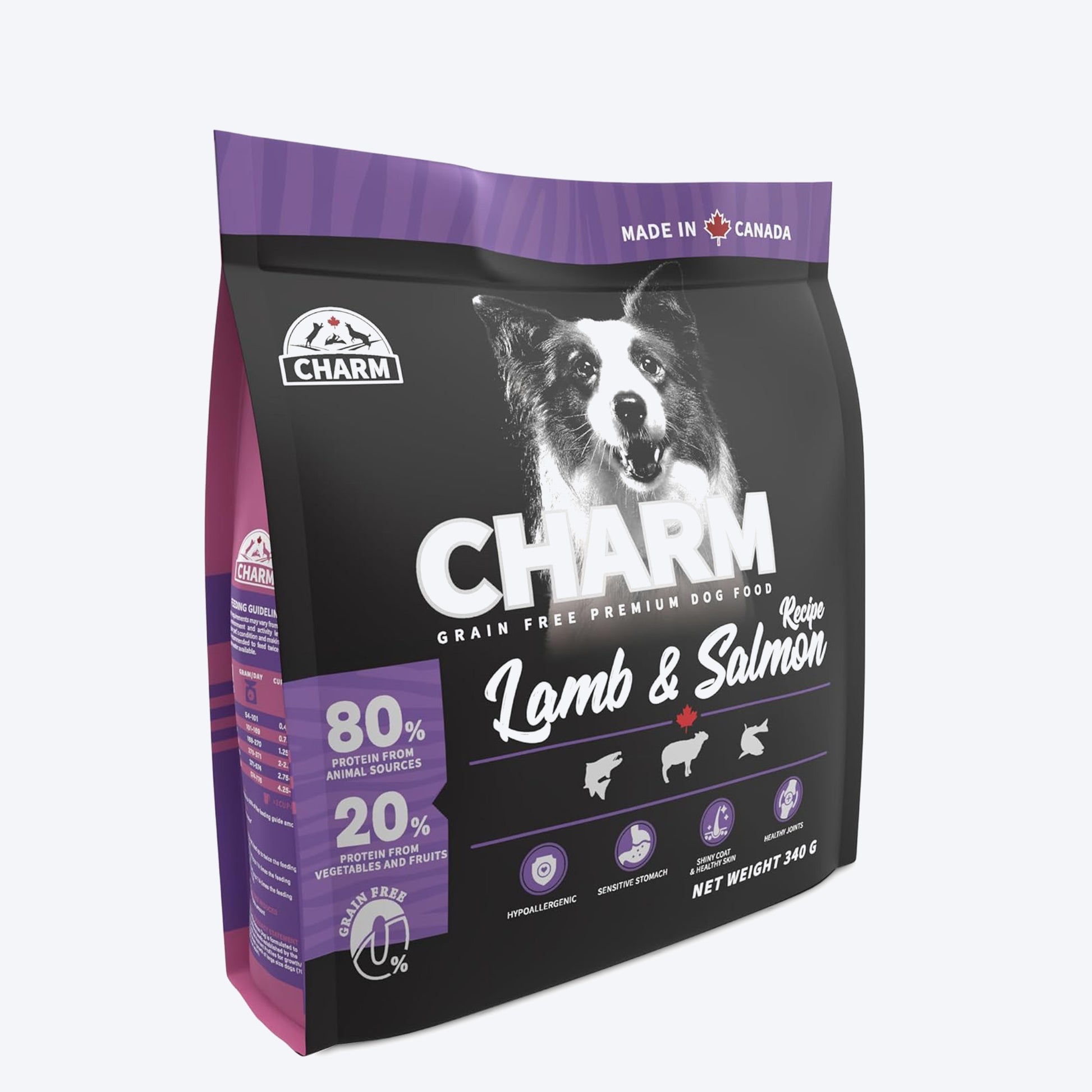Charm Premium Lamb & Salmon Grain Free Dry Food For Dog - Heads Up For Tails