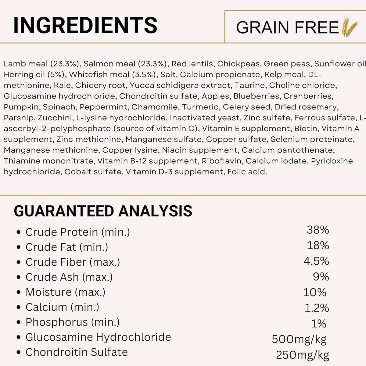 Charm Premium Lamb & Salmon Grain Free Dry Food For Dog - Heads Up For Tails
