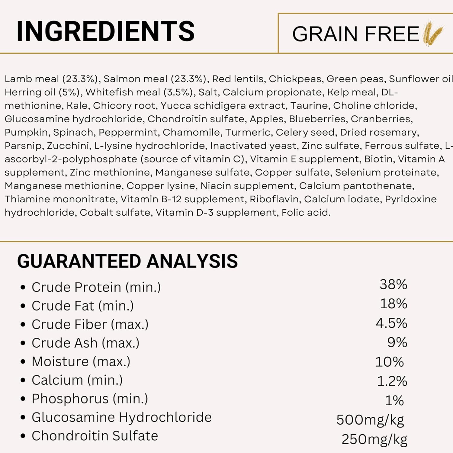 Charm Premium Lamb & Salmon Grain Free Dry Food For Dog - Heads Up For Tails