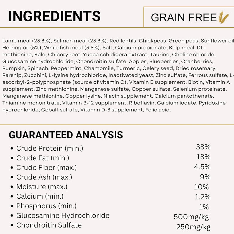 Charm Premium Lamb & Salmon Grain Free Dry Food For Dog - Heads Up For Tails