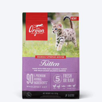 Orijen Biologically Appropriate Nutrition Dry Food For Kitten - Heads Up For Tails