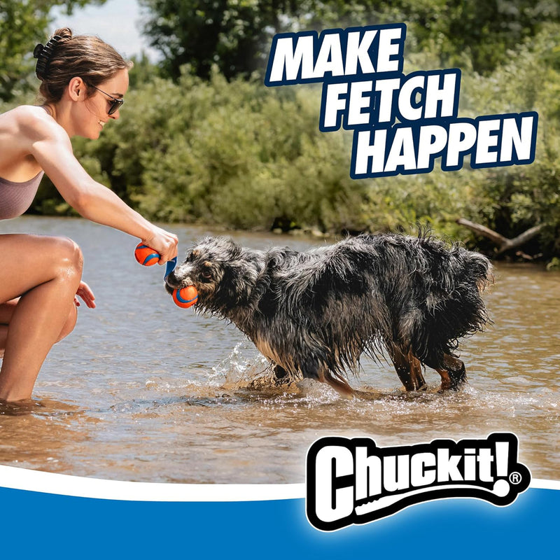 Chuckit! Ultra Duo Tug Dog Toy - Orange & Blue - M - Heads Up For Tails