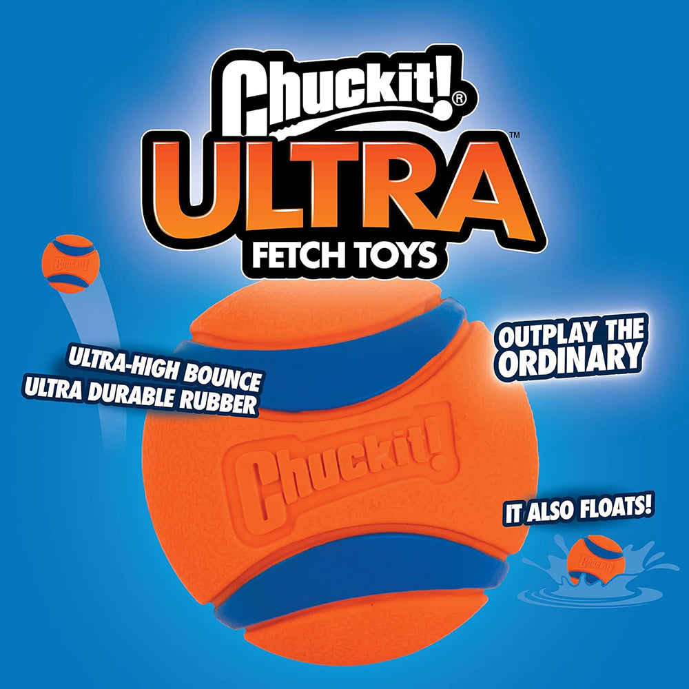 Chuckit! Ultra Ball Dog Toy - Orange & Blue_06