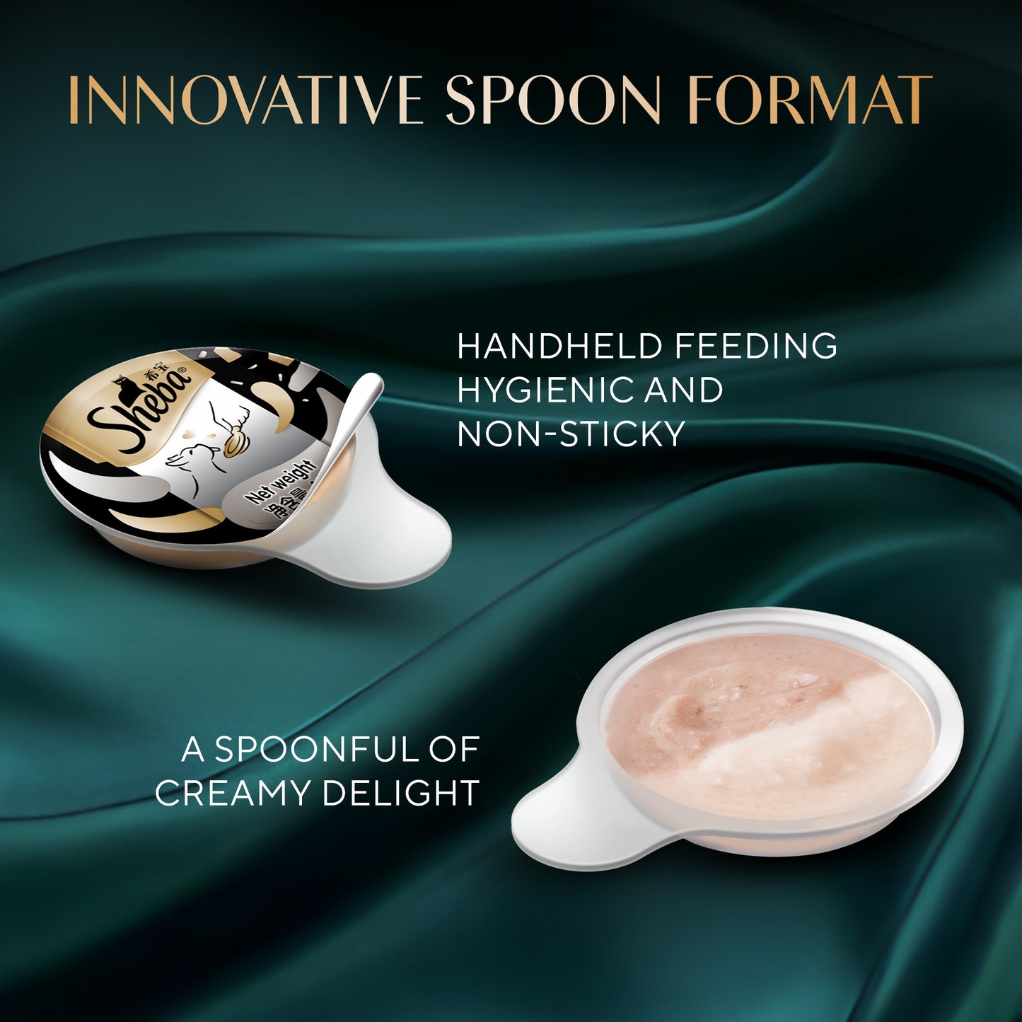 Sheba Melty Spoons Maguro Flavour With Tuna Cream Treat For Cat - 40 gm Packs