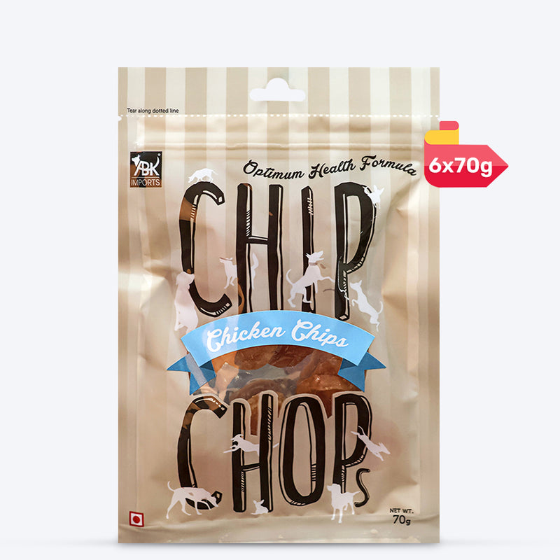 Chip Chops Chicken Chips Treats For Dog - 70 g - Heads Up For Tails