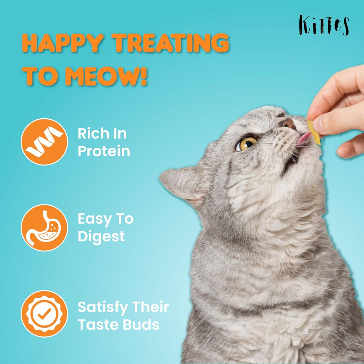 Kittos Purr-Fect Chicken Jerky Strips Cat Treats - 35 g - Heads Up For Tails