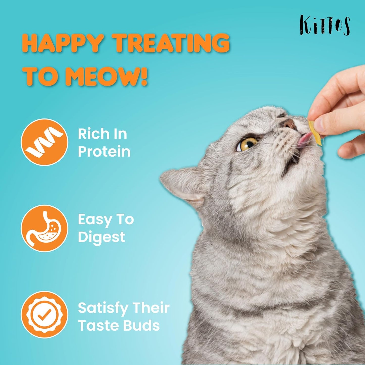 Kittos Purr-Fect Chicken Jerky Strips Cat Treats - 35 g - Heads Up For Tails