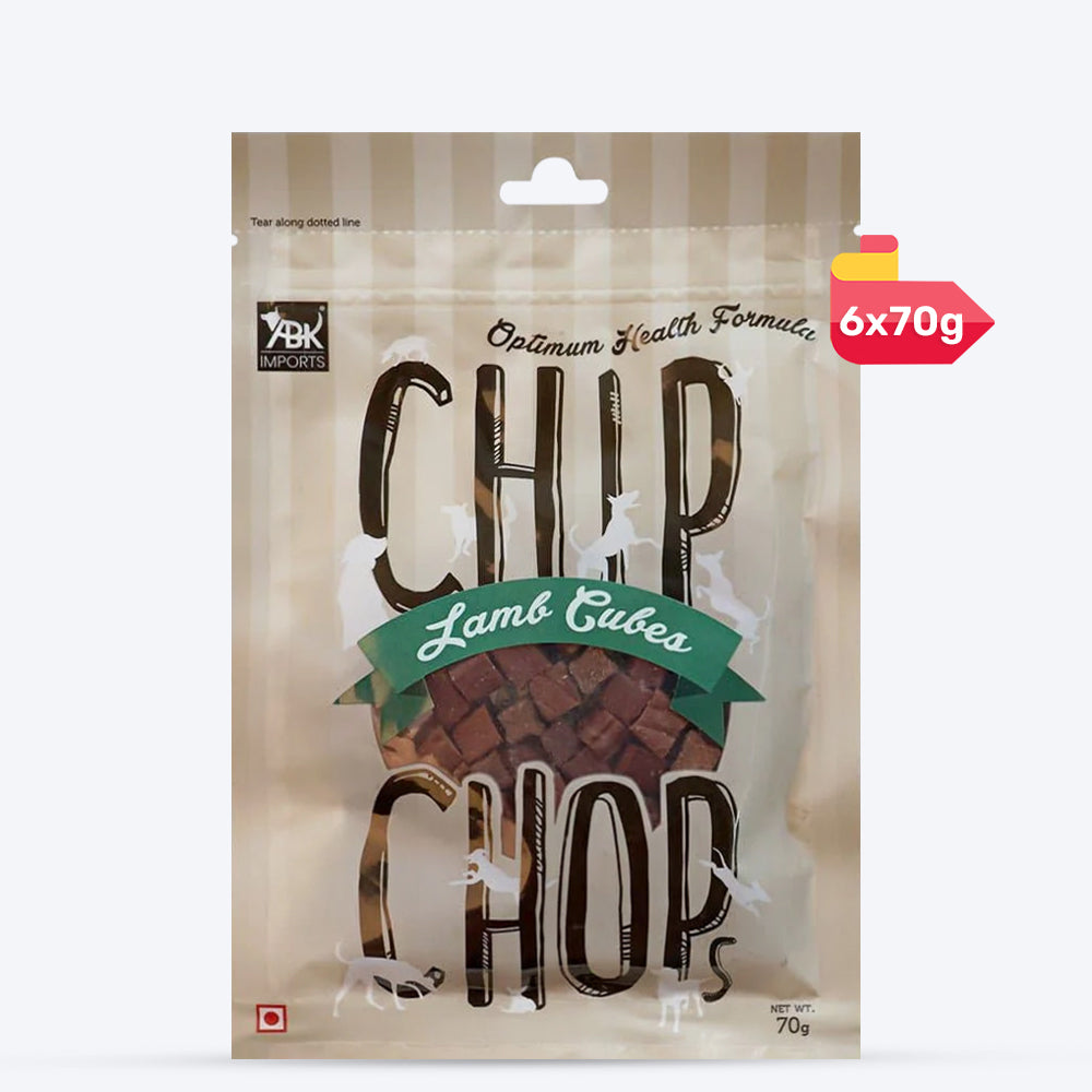 Chip Chops Lamb Cubes Treat For Dog - 70 g - Heads Up For Tails