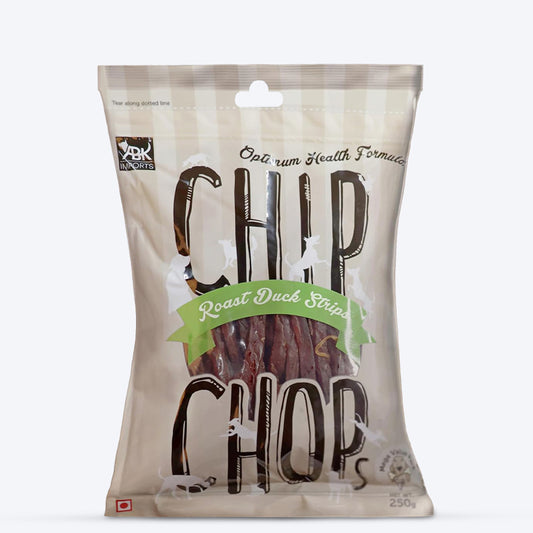 Chip Chops Dog Treats - Roast Duck Strips - 250g - Heads Up For Tails