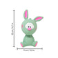 FOFOS Rabbit Latex Bi Squeaky Chew Dog Toy - Green - Heads Up For Tails