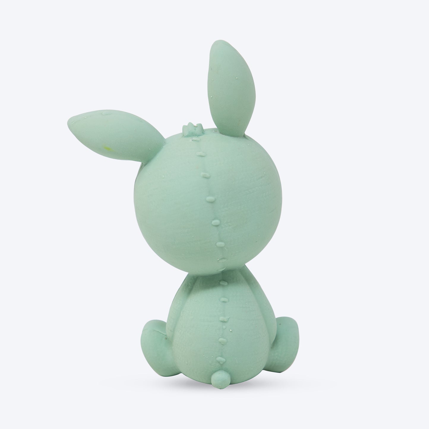 FOFOS Rabbit Latex Bi Squeaky Chew Dog Toy - Green - Heads Up For Tails