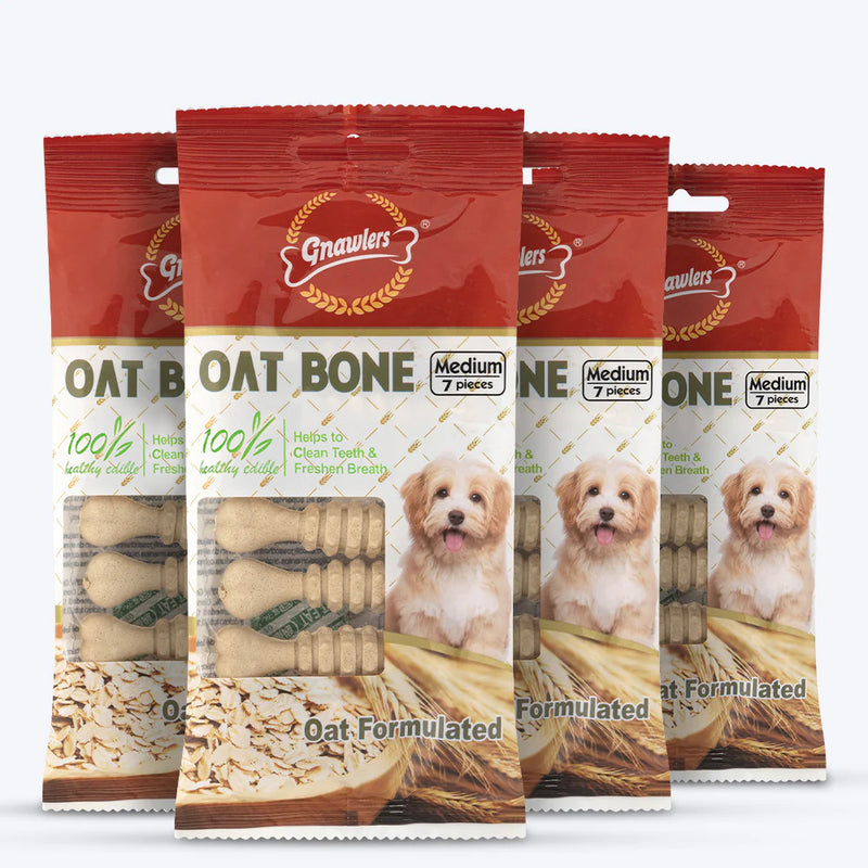 Gnawlers Oat Bone Dog Treat 60 g - Heads Up For Tails