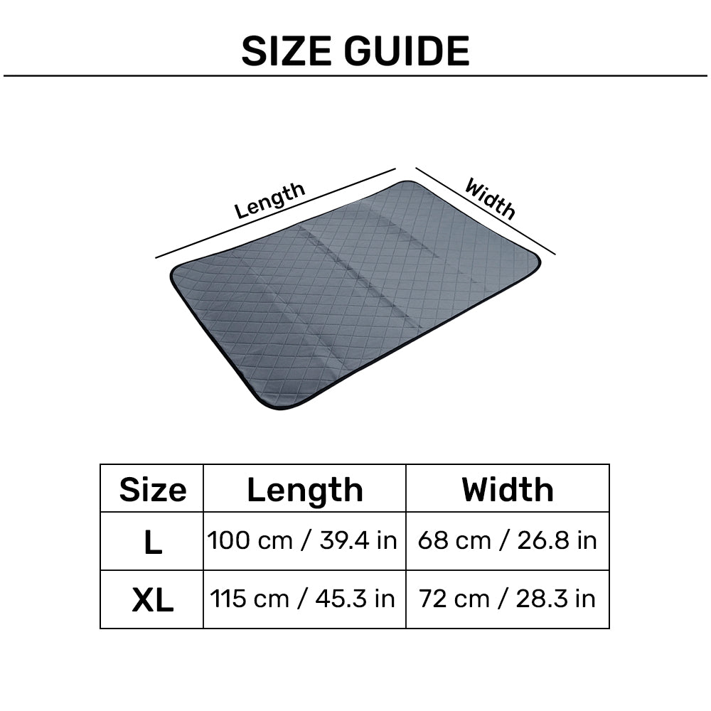 M-Pets Washable Training Pad For Dog - Grey - Heads Up For Tails