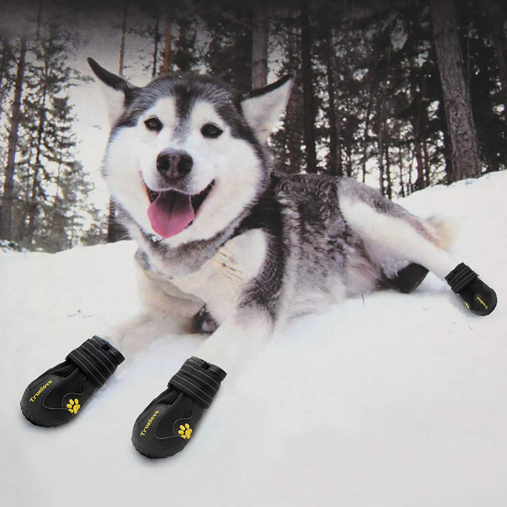 Truelove Anti-Slip Dog Boots - Black (Set of 4) - Heads Up For Tails