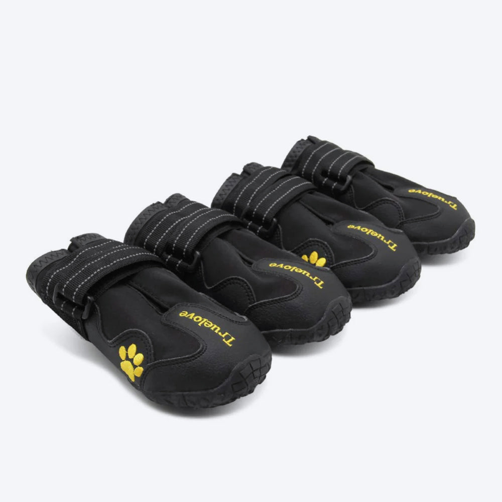 Truelove Anti-Slip Dog Boots - Black (Set of 4)