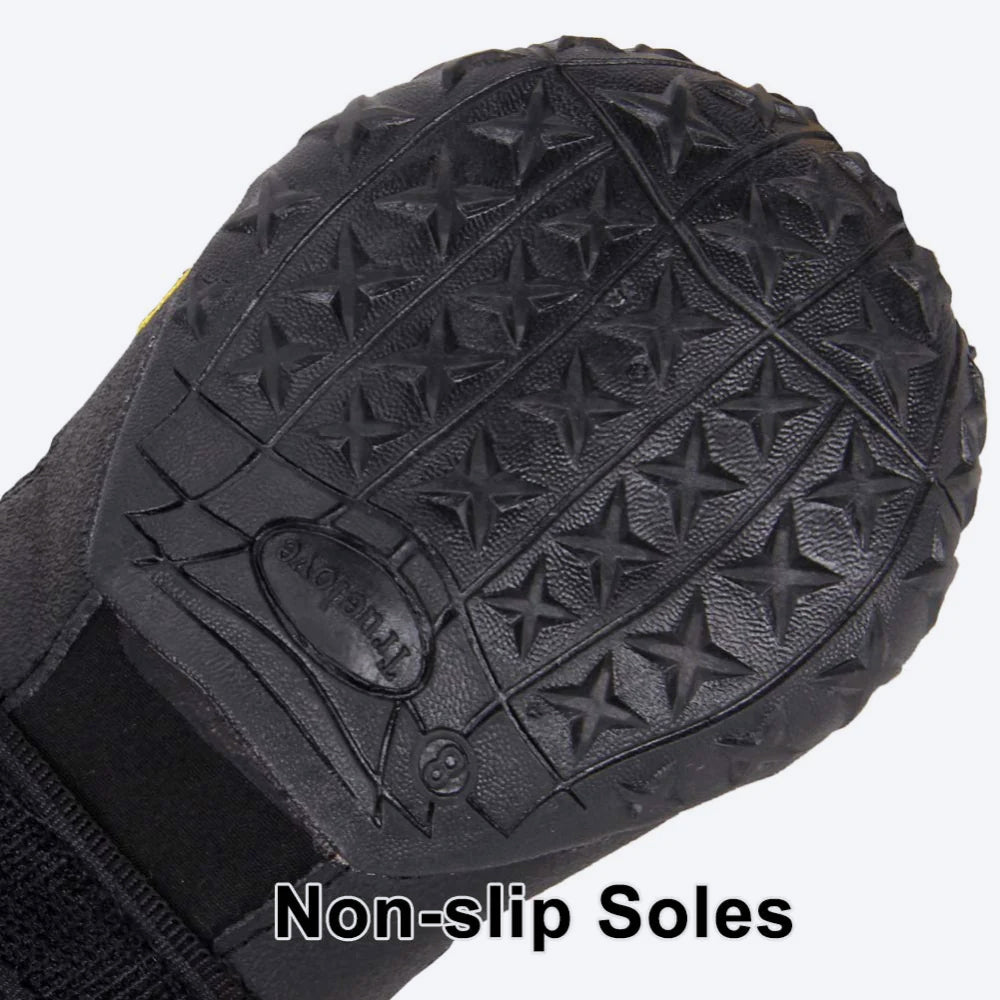 Truelove Anti-Slip Dog Boots - Black (Set of 4) - Heads Up For Tails