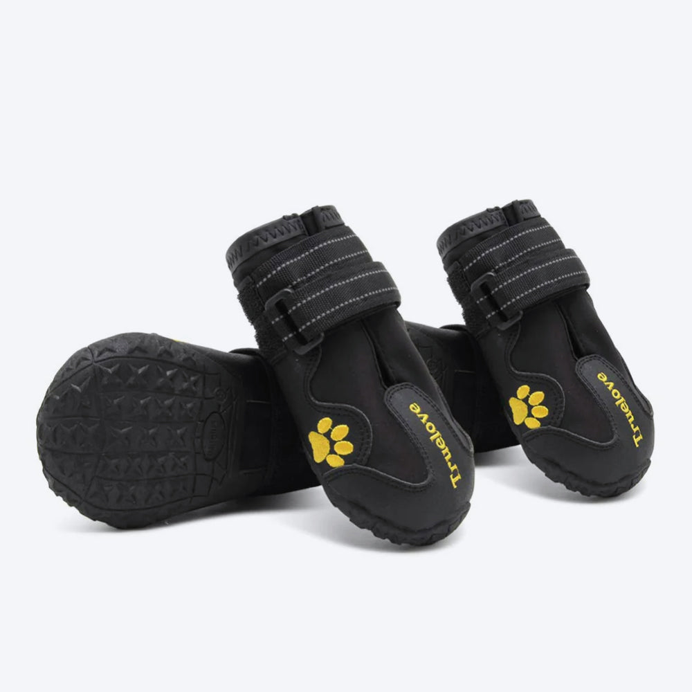 Truelove Anti-Slip Dog Boots - Black (Set of 4) - Heads Up For Tails