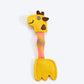 FOFOS Giraffe Flicking Tube Inside Bell Ball Catnip Interactive Toy For Cat - Yellow