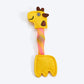 FOFOS Giraffe Flicking Tube Inside Bell Ball Catnip Interactive Toy For Cat - Yellow