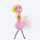 FOFOS Flamingo Flicking Tube Inside Bell Ball Catnip Interactive Toy For Cat - Pink