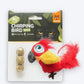 FOFOS Chirping Parrot Sound With Catnip Balls Interactive Toy For Cat - Red & Yellow