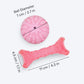 FOFOS Bone & Ball Squeaky Chew Toy For Puppy- Pink - Heads Up For Tails