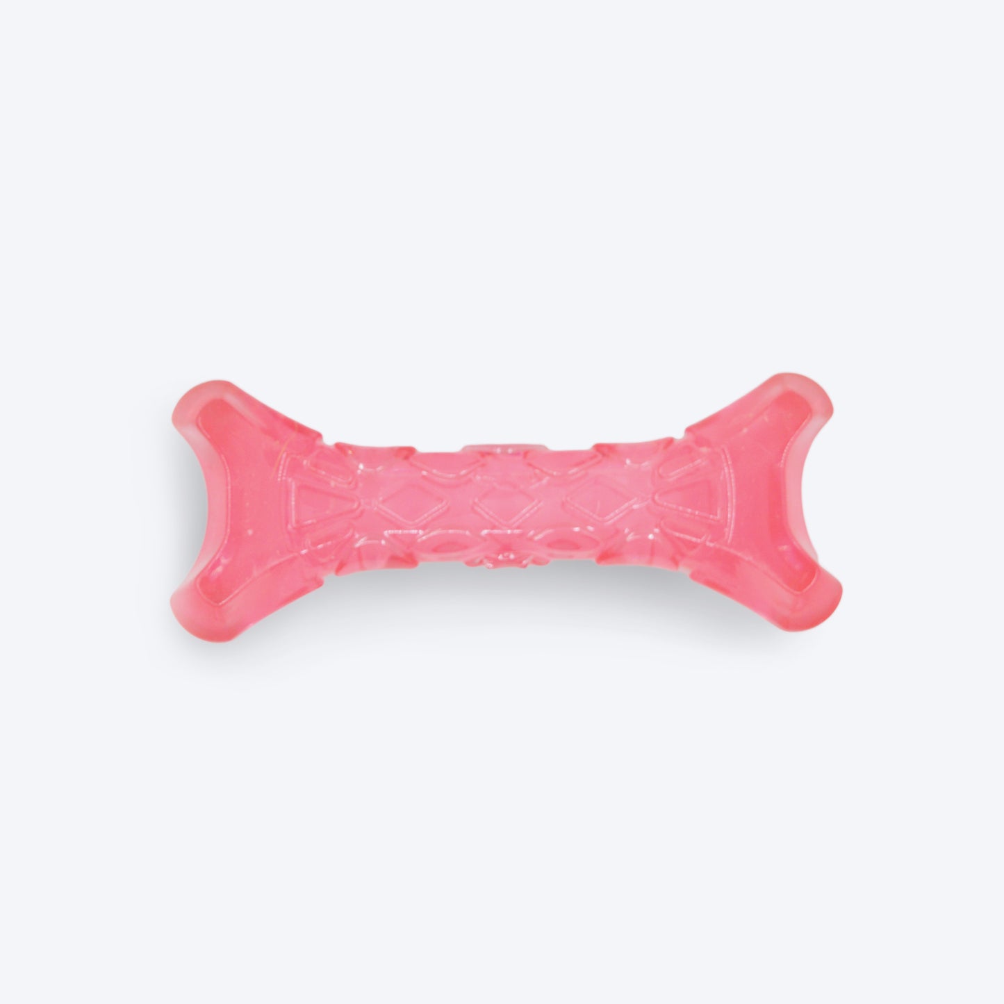 FOFOS Bone & Ball Squeaky Chew Toy For Puppy- Pink - Heads Up For Tails