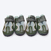 Truelove Waterproof With Reflective Straps Shoes For Dog - Cypress & Harbor Gray (Set of 4) - Heads Up For Tails