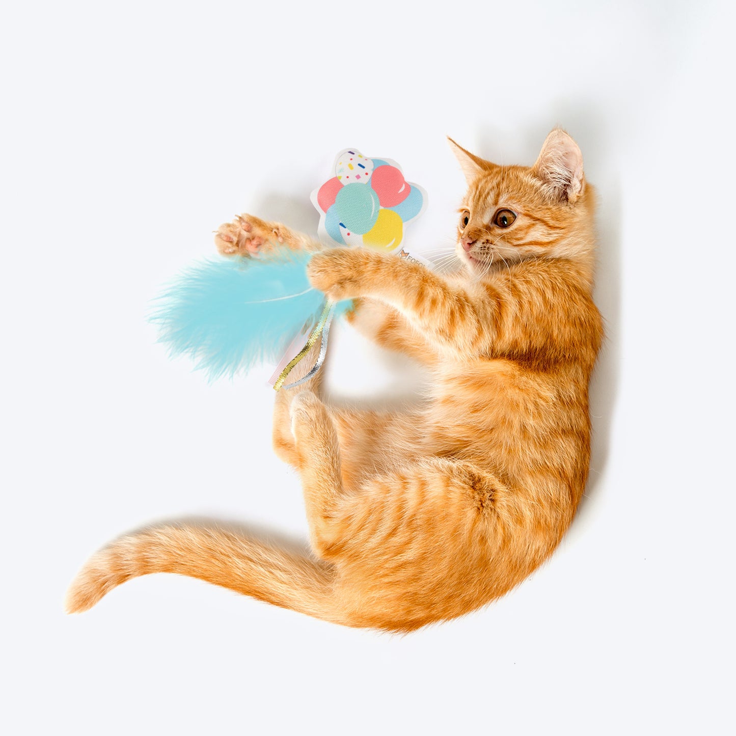 FOFOS Birthday Balloon Catnip Interactive Toy For Cat - Multicolor