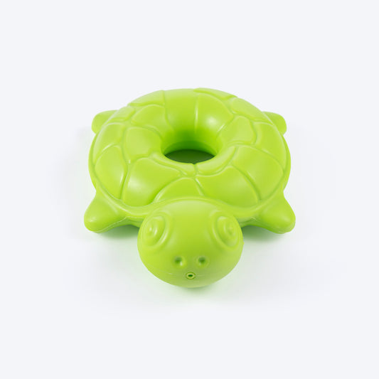 FOFOS Turtle Ocean Animal Squeaky Chew Toy For Dog - Green - Heads Up For Tails