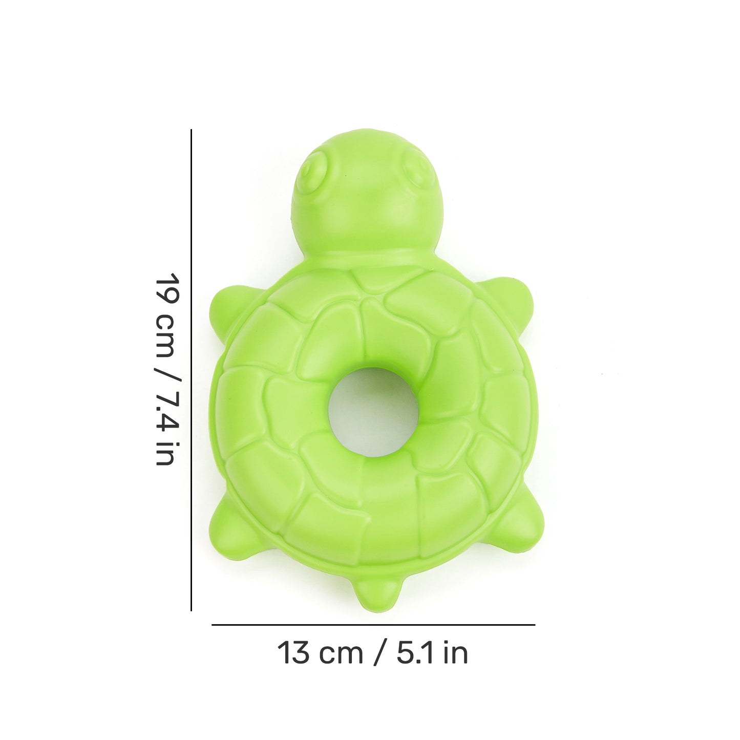 FOFOS Turtle Ocean Animal Squeaky Chew Toy For Dog - Green - Heads Up For Tails