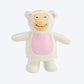 FOFOS Monkey Latex Squeaker Chew Toy For Dog - White & Pink