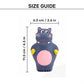 FOFOS Hippo Latex Squeaker Chew Toy For Dog - Blue & Pink