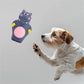 FOFOS Hippo Latex Squeaker Chew Toy For Dog - Blue & Pink